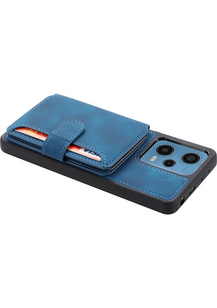 Xiaomi Redmi Için Rfıd Engelleme Telefon Kılıfı Not 12 Pro 5g/not 12 Pro Speed ​​5g/poco X5 Pro 5g, Deri Kaplamalı Tpu Cüzdan Kickstand Cover-Blue (Yurt Dışından) indirimleri