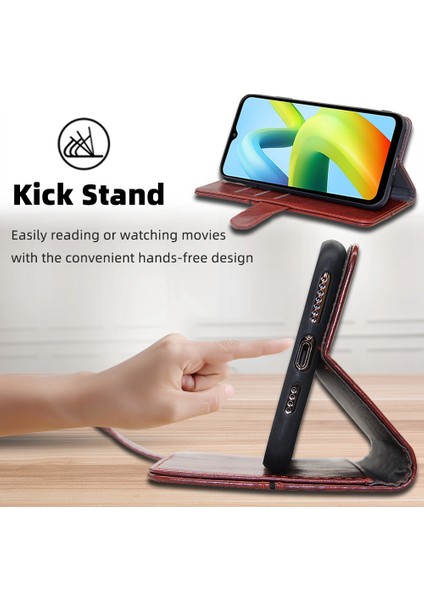 Xiaomi 13 Ultra Pu Deri Cüzdan Kılıfı Geometrik Ekleme Telefon Stand Kapak-Dark Brown (Yurt Dışından)