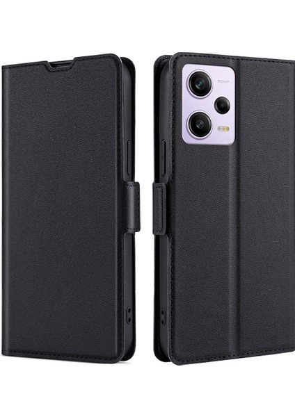 Xiaomi Redmi Için Note 12 Pro 5g /not 12 Pro Speed ​​5g /poco X5 Pro 5g Şok-Emme Kart Yuva Tasarımı Ultra Slim Folio Flip Pu Deri Kapak Stand Iç Tpu Telefon Kılıf Black (Yurt Dışından) fiyatları