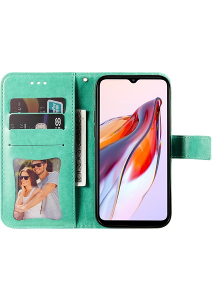 Xiaomi Redmi Için 12C 4G/11A 4g Telefon Kapağı Çiçek Baskı Deri Stand Cüzdan Kılıfı (Yurt Dışından)