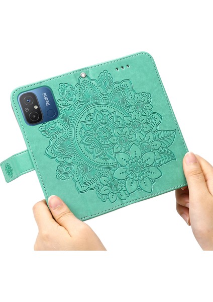 Xiaomi Redmi Için 12C 4G/11A 4g Telefon Kapağı Çiçek Baskı Deri Stand Cüzdan Kılıfı (Yurt Dışından) indirimleri