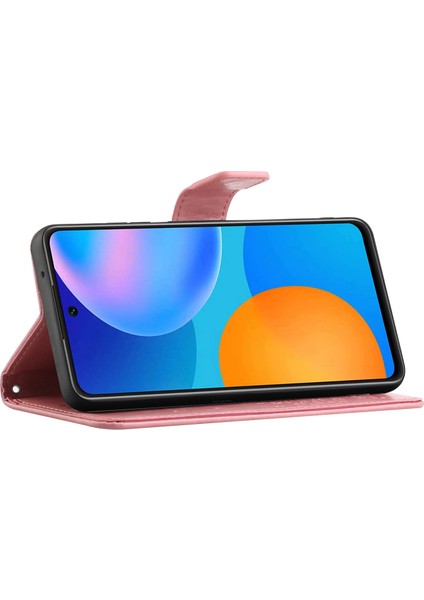 Xiaomi Redmi Için Not 12S 4g Baykuş Ağacı Baskılı Cüzdan Telefon Kılıfı Pu Deri Stand Kapak Pembe (Yurt Dışından)