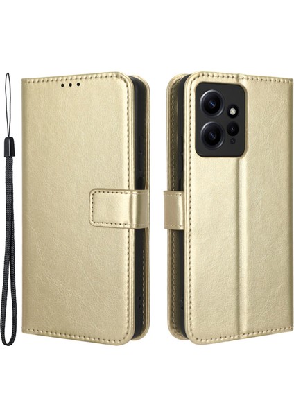 Xiaomi Için Redmi Note 12 4g Cüzdan Stand Pu Deri Kılıf Çılgın At Doku Cep Telefonu Kapak-Sold (Yurt Dışından) fiyatları