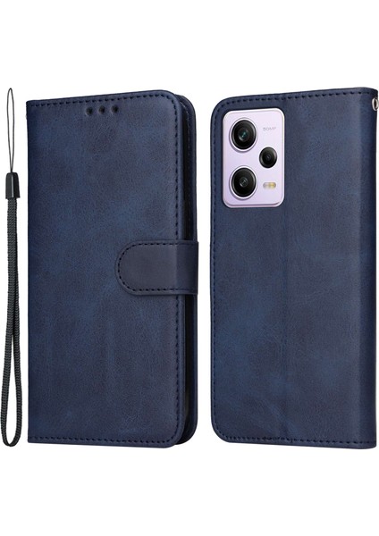Xiaomi Redmi Için Note 12 Pro 5g /note 12 Pro Speed ​​5g /poco X5 Pro 5g Buzağı Dokusu Pu Deri Kılıf Stand Cüzdan Telefon Koruyucu Kapak Kayış Mavisi (Yurt Dışından) fiyatları