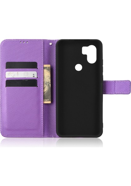 Xiaomi Için Redmi A1+ 4g/poco C50 4g/a2+ 4g Elmas Doku Pu Deri Stand Manyetik Toka Kasa Cüzdan Telefon Kapak-Etki (Yurt Dışından) fırsatları
