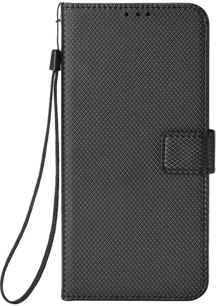 Xiaomi Redmi Için Cep Telefonu Kapağı Not 12 Pro 5g/not 12 Pro Hız 5g/poco X5 Pro 5g Cüzdan Stand Manyetik Kapanma Elmas Doku Pu Deri Shock Anti-Chock Cep Telefon Kılıf (Yurt Dışından)