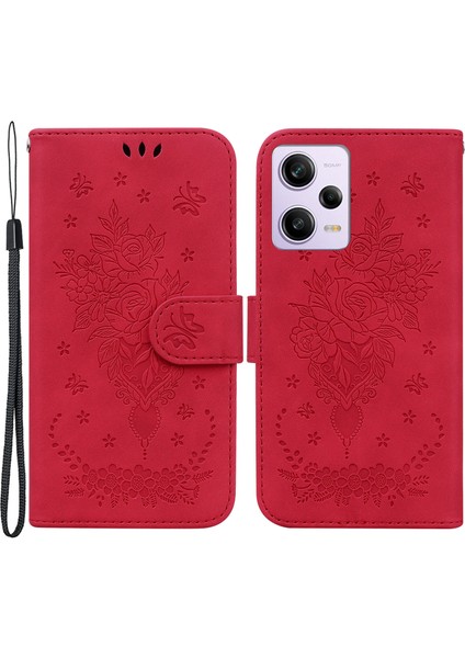 Xiaomi Redmi Için Note 12 Pro 5g/note 12 Pro Speed ​​5g/poco X5 Pro 5g Leathe Telefon Kapak-Kırmızı (Yurt Dışından) fiyatları