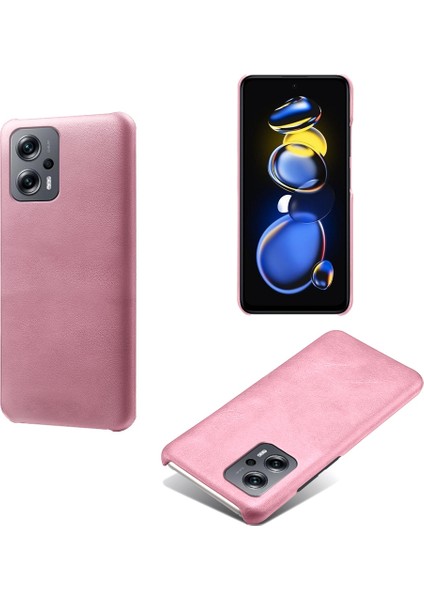Xiaomi Redmi Için Not 11T Pro 5g/not 11T Pro+ 5g/not 12T Pro 5g/poco X4 Gt 5g/redmı K50I 5g, Tuhaf Tavuk Anti-Shock Dokulu Pu Deri Kaplama Telefon Kılıfı Iç Sert Pc Shell-Rose Altın (Yurt Dışından)