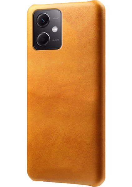 Xiaomi Redmi Için Koruyucu Telefon Kapağı Not 12 5g (Global)/(Hindistan)/(Çin)/poco X5 5g, Pu Deri Kaplamalı Pc Buzağı Dokulu Telefon Vaka-Orange (Yurt Dışından) fiyatları