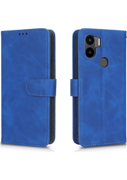 Xiaomi Için Redmi A1+ 4g/a2+ 4g/poco C50 4g Cilt Touch Hissed Cüzdan Stand Telefon Kılıfı Foli Flip Pu Deri+ Tpu Kapak-Mavi (Yurt Dışından) fiyatları