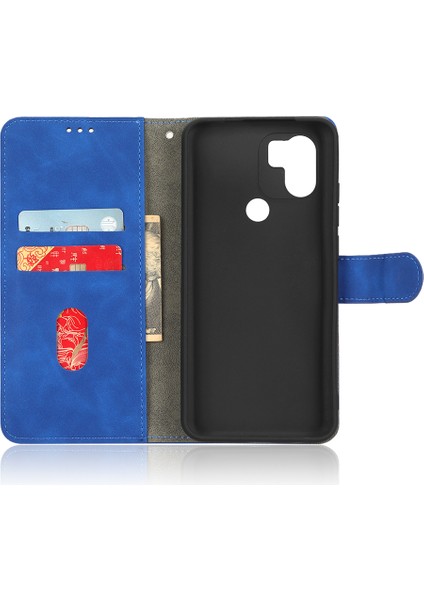 Xiaomi Için Redmi A1+ 4g/a2+ 4g/poco C50 4g Cilt Touch Hissed Cüzdan Stand Telefon Kılıfı Foli Flip Pu Deri+ Tpu Kapak-Mavi (Yurt Dışından) fırsatları