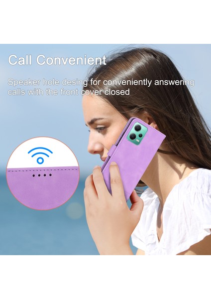 Dierfeng Df-03 Xiaomi Poco X5 5g/redmı Için Telefon Kılıfı Not 12 5g (Global)/(Çin) Hatlar Baskılı Stand Deri Deri Cüzdan-Imtiyaz (Yurt Dışından)