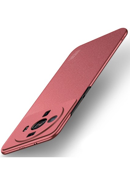 Xiaomi 12S Ultra 5g Sert Pc Arka Kapak Şoku Emici Telefon Koruyucusu Vaka-Kırmızı Için Kalkan Mat Serisi (Yurt Dışından)