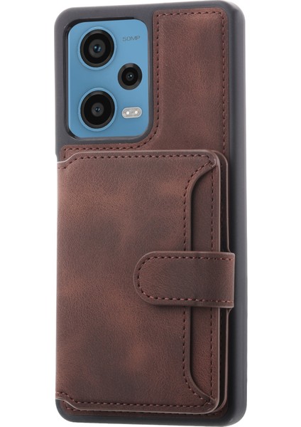Xiaomi Redmi Için Rfıd Engelleme Telefon Kılıfı Not 12 Pro 5g/note 12 Pro Speed ​​5g/poco X5 Pro 5g, Deri Kaplamalı Tpu Cüzdan Kickstand Cover-Coffee (Yurt Dışından) fırsatları