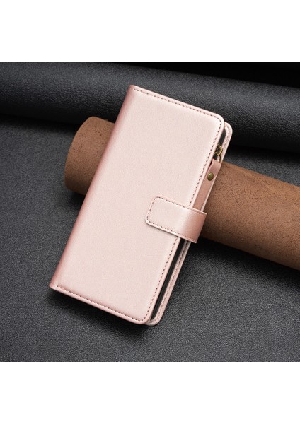 Xiaomi Redmi Için Not 12S 4g Fermuarı Pu Pu Deri Kılıf Telefon Kapağı Cüzdan Stand-Rose Altın (Yurt Dışından) fırsatları