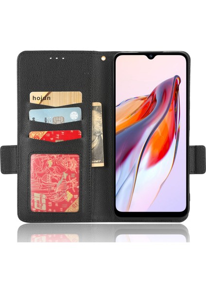 Xiaomi Redmi Için 12C 4G/11A 4g/poco C55 4g Cüzdan Telefon Stand Kapağı Litchi Doku Pu Deri Çift Manyetik Koşu Kılıf (Yurt Dışından) fırsatları