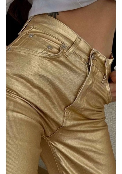 Gri Önden Dikişli Parlak Pantolon fiyatları