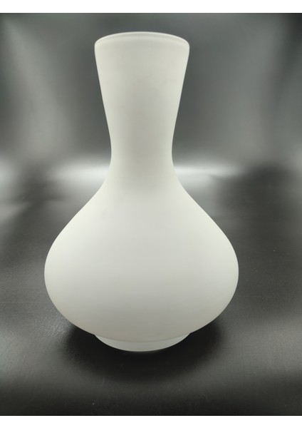 . Avize Lamba Camı. Beyaz Renkli. (Alt Çap: 8.00cm-h:18.00cm)
