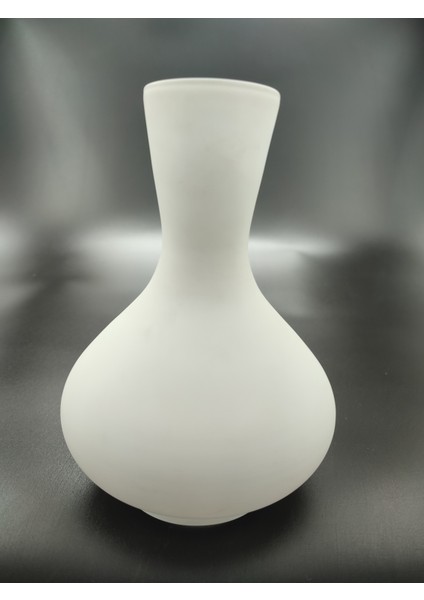 . Avize Lamba Camı. Beyaz Renkli. (Alt Çap: 8.00cm-h:18.00cm)