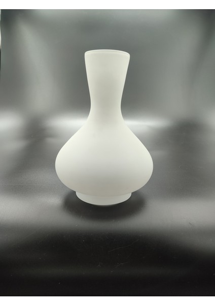 . Avize Lamba Camı. Beyaz Renkli. (Alt Çap: 8.00cm-h:18.00cm)