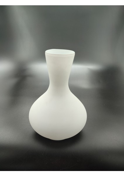 . Avize Lamba Camı. Beyaz Renkli. (Alt Çap: 8.00cm-h:18.00cm)