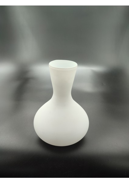 . Avize Lamba Camı. Beyaz Renkli. (Alt Çap: 8.00cm-h:18.00cm)
