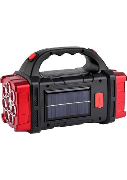 HB-1678 Solarlı USB Çıkışlı Şarjlı 38 Watt Kamp Feneri