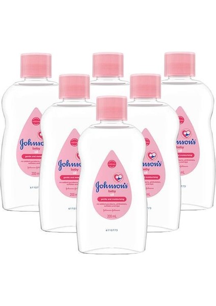 Johnson's Baby Bebek Yağı 200 ml x 6 Adet