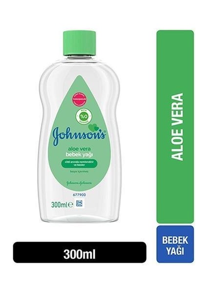 Johnson's Baby Nemlendirici Aloe Veralı Bebek Yağı 300 ml x 6 Adet