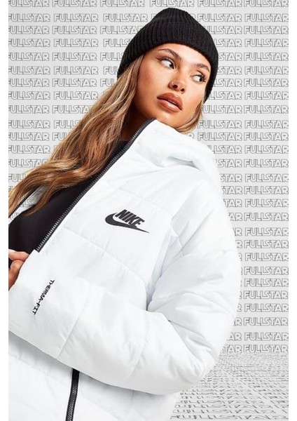 Therma Fit Repel Synthetic Fill Parka Kadın Uzun Midi Kapüşonlu Mont Beyaz fırsatları