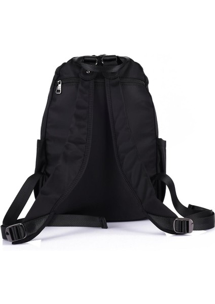 21K - Barcelona Saten Kumaş Kadın Sırt Çantası BC2113 - Siyah modelleri