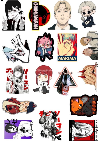 Chainsaw Man Sticker Set