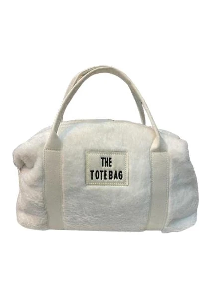 The Tote Bag Peluş Askılı Kadın El ve Omuz Çantası