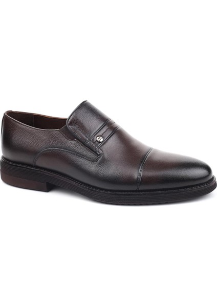 89 Hakiki Deri Bağcıksız Günlük Erkek Ayakkabı