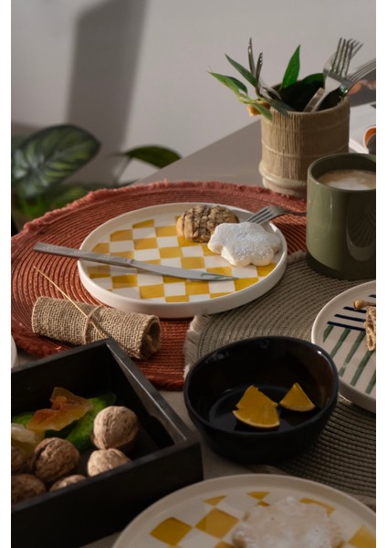 Hand Made 6 Parça Modern Pasta Takımı