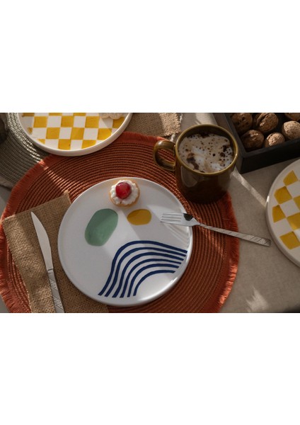 Hand Made 6 Parça Modern Pasta Takımı