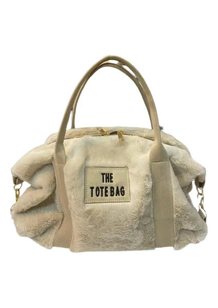 The Tote Bag Peluş Askılı Kadın El ve Omuz Çantası