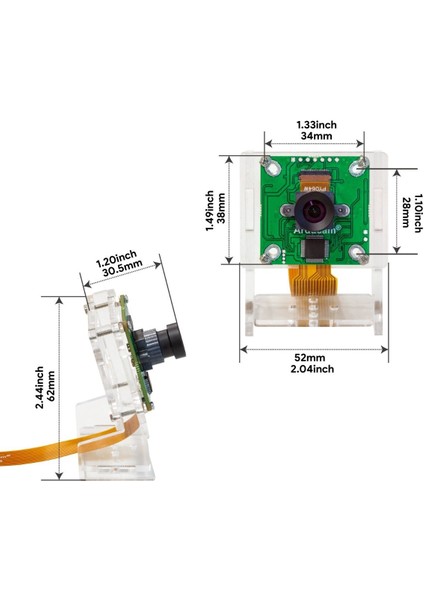 B0221 2mp OV2311 Global Shutter Mono Noır Kamera Modülü (Njetson) fiyatları