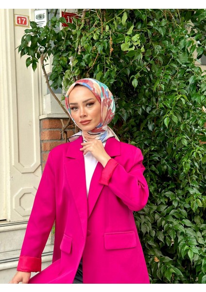 Pera Soft Eşarp Pembe Turuncu 1148-08
