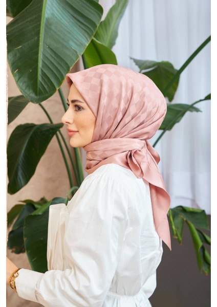 Dama Jakarlı Eşarp Gül Kurusu 9900-21 modelleri