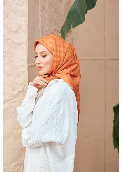 Dama Jakarlı Eşarp Taba 9900-23