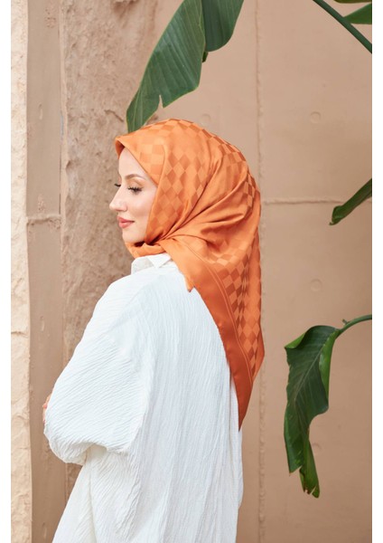 Dama Jakarlı Eşarp Taba 9900-23