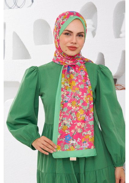 Nature Papatya Soft Şal Yeşil 3030-08