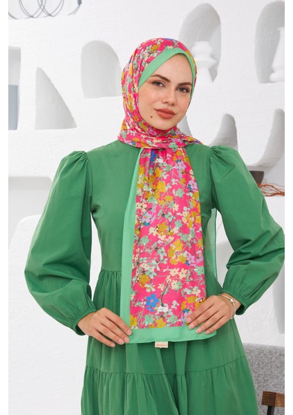 Nature Papatya Soft Şal Yeşil 3030-08