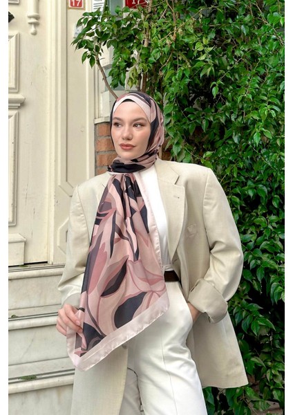 Nature Lilyum Soft Şal Fuşya Siyah 3036-12