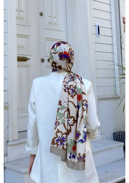 Nature Frezya Soft Şal Gri Ekru 3038-02