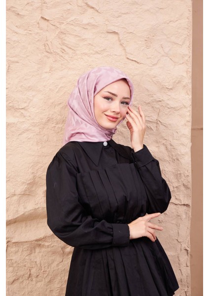 Kazayağı Jakarlı Eşarp Pudra 9901-22