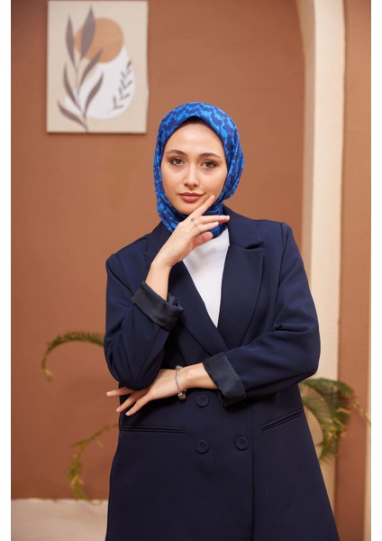 Aura Kazayağı Soft Eşarp Lacivert 1155-03