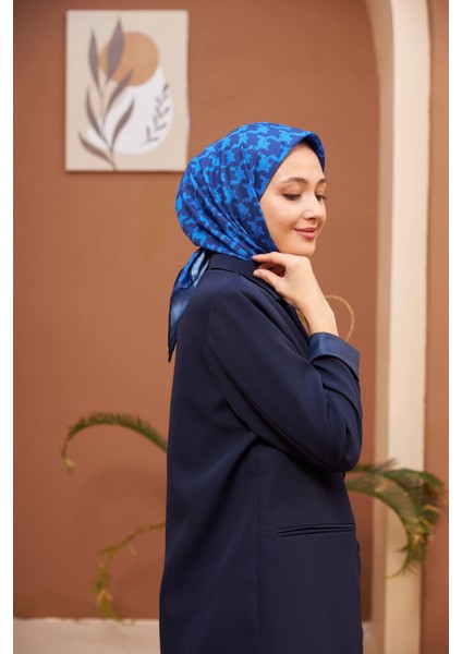 Aura Kazayağı Soft Eşarp Lacivert 1155-03