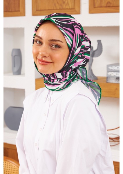 Nature Zebra Soft Eşarp Siyah 1141-06